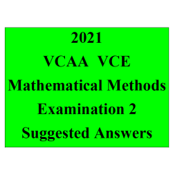 Detailed answers 2021 VCAA VCE Mathematical Methods Examination 2